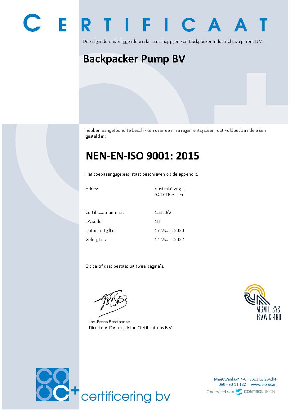 ISO Certificaat